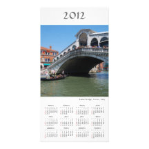 Rialto Bridge 2012 Calendar Photo Card