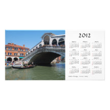 Rialto Bridge 2012 Calendar Photo Card