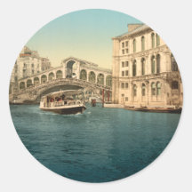 Rialto Bridge and Grand Canal, Venice, Italy Sticker