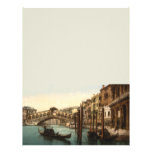 Rialto Bridge I, Venice, Italy 8.5x11 Stationery Personalized Letterhead