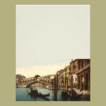 Rialto Bridge I, Venice, Italy 8.5x11 Stationery letterhead