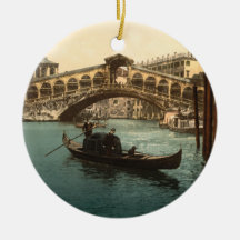 Rialto Bridge I, Venice, Italy Christmas Tree Ornament