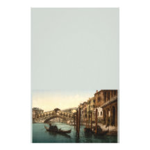 Rialto Bridge I, Venice, Italy Customized Stationery