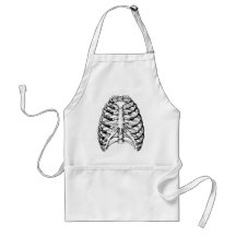 Rib Cage Grey Apron