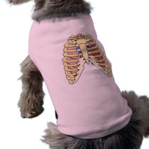 Rib Cage Lungs & Heart Doggie T Shirt