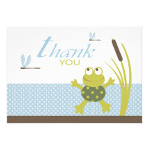 Ribbit Birthday TY Card B2 Custom Invite