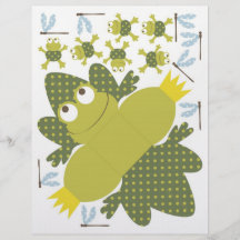 Ribbit Frog-shaped Favour Box Personalized Flyer