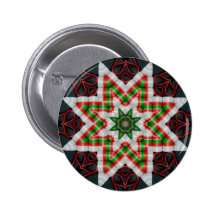 Ribbon Candy Quilt Star Dec 2012 Pinback Button