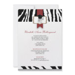 Ribbon Crest Zebra Pattern Graduation