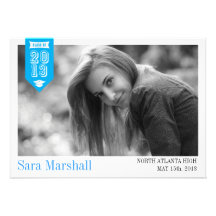 Ribbon Graduation Announcement