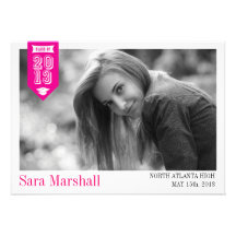 Ribbon Graduation Announcement