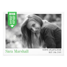 Ribbon Graduation Announcement
