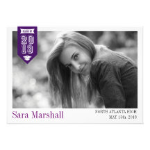 Ribbon Graduation Announcement