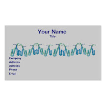 Ribbon of Blue Saxes Business Cards