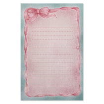 Ribbon Romance Stationery Design