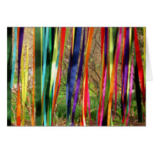 Ribbon Streamers Greeting Card