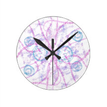 Ribbons and Circles Clock
