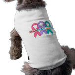 Ribbons For a Cause v4 - CancerApparelGifts.Com Pet T Shirt