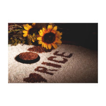 Rice And Sunflowers Stretched Canvas Print