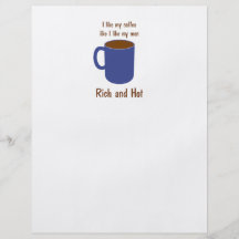 Rich and hot! Coffee like men t-shirts and gifts Custom Flyer