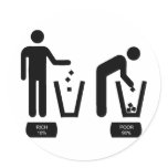 Rich and Poor stickers