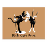 Rich cats Frug Postcard
