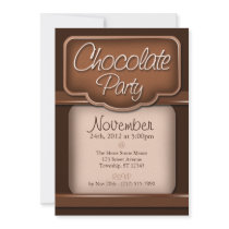 Rich Chocolate : "Chocolate Party" Invitations