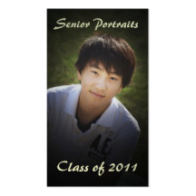 Rich, Class of 2011, Senior Portraits Business Card Templates