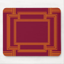 RICH Golden Streak Borders Mouse Pad