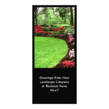 Rich Landscape Lawn Care Business Customized Rack Card