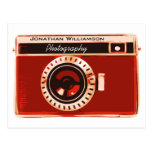 Rich Red Camera Photography Business Postcards