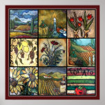 Rich Tuscan Collage Posters