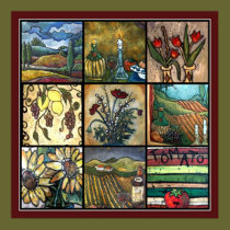 Rich Tuscan Collage posters