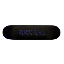 richard blue lightning custom skateboard deck