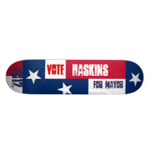 Richard Haskins for Mayor Skateboard Deck