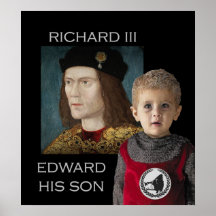 Richard III and his son Edward Posters