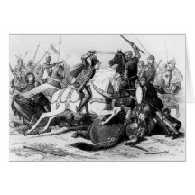 Richard III  at the Battle of Bosworth in 1485 Cards