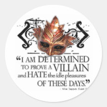 Richard III Quote Round Sticker