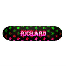 Richard pink fire Skatersollie skateboard