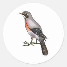 Richard Robin Round Sticker
