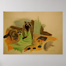 richard the racoon poster