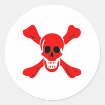 Richard Worley-Red Round Stickers