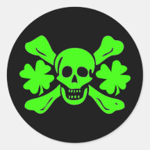 Richard Worley-Shamrock Round Stickers