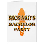 Richard's Bachelor Party Greeting Cards