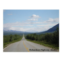 Richardson Highway, Alaska Post Card