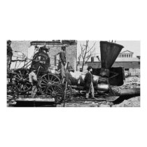 Richmond & Petersburg RR Ruins Richmond VA Customized Photo Card
