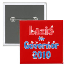 Rick Lazio for Governor 2010 Star Design Pinback Buttons