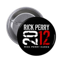 Rick Perry 2012 Pinback Buttons