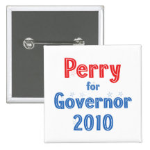 Rick Perry for Governor 2010 Star Design Buttons