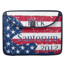 Rick Santorum 2012 Altered US Flag Sleeve For MacBook Pro